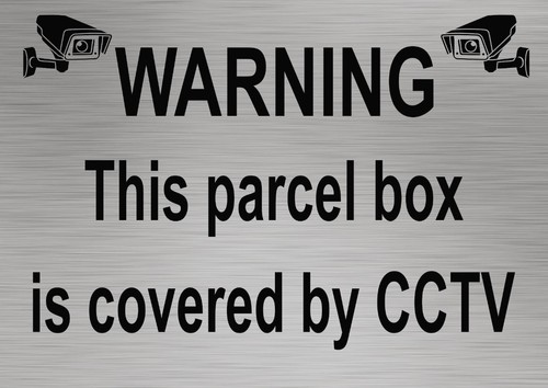 Warning this parcel box - warning,