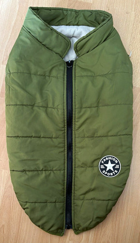 Green fleece lined - green, dog