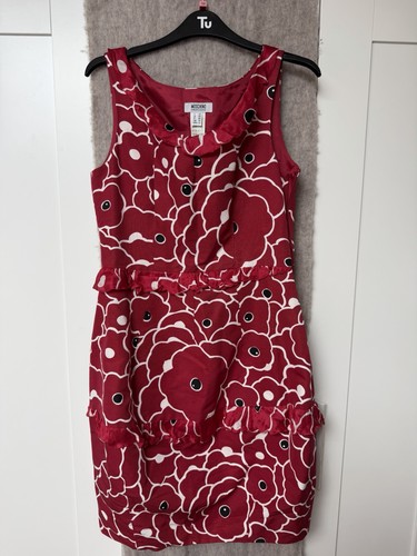 Moschino poppy print dress - print,