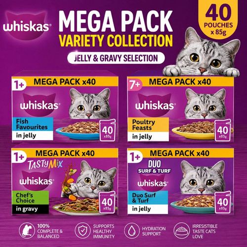 Whiskas wet cat - cat, pouches