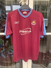 REEBOK West Ham United 2003/05 Home Football Shirt Size Large Mens Vintage