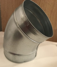 45 Pressed pipe bend Joint 140 mm GB Spiral Metal Duct Ventilation Extractor Fan