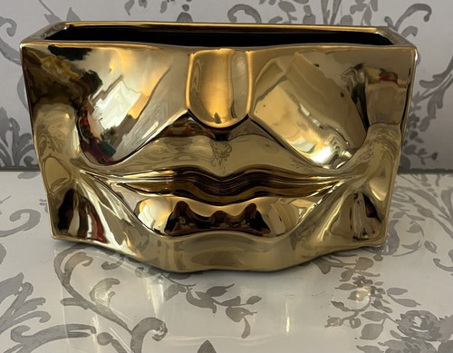 Interiors gold lips decorative - interiors,