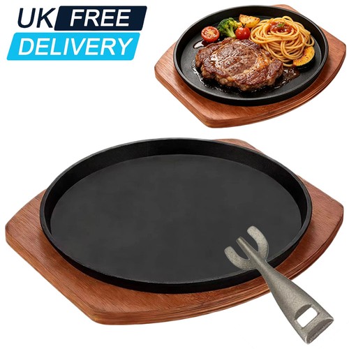 Cast iron sizzle platter - iron,