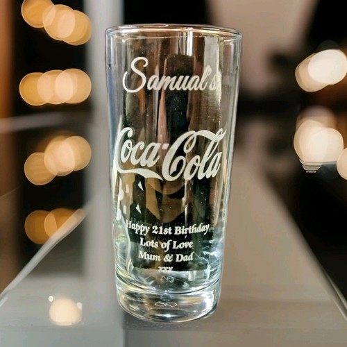 Personalised coca cola - personalised, glass
