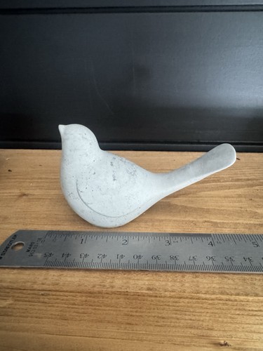 Concrete bird statue - concrete,