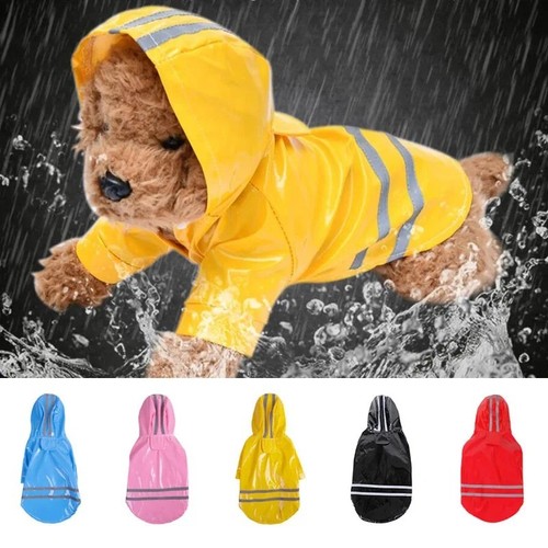 Dog raincoat waterproof hooded - dog,
