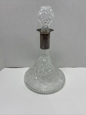 Vintage Clear glass pattened