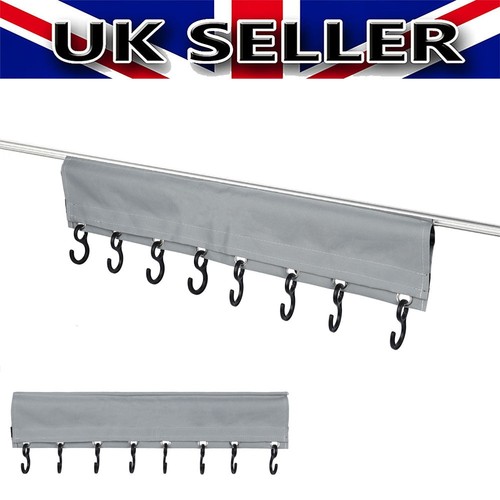 Awning pole coat clothes - pole, hook