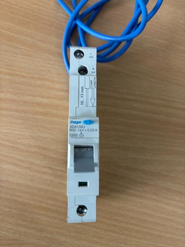 Hager 32a curve ada132u rcbo - hager,