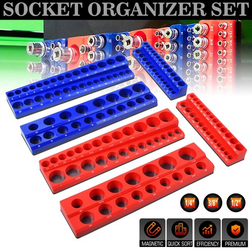 6pcs magnetic socket organizer - 6pcs,