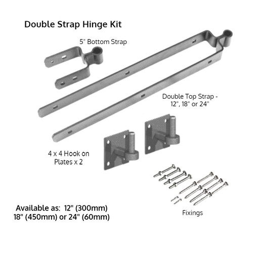 Field gate kit double strap - double,