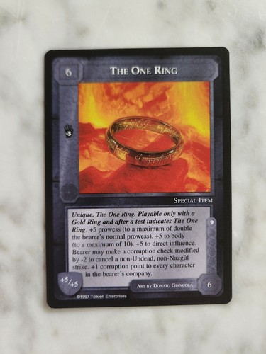 The one ring middle earth - the,