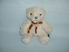 RUSS BERRIE BEARS FROM THE PAST 8" BUTTERWORTH BEAR Cuddly Soft Beanie Plush Toy