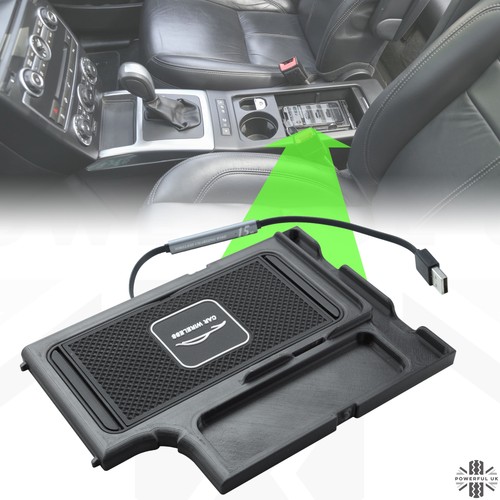 Wireless phone charging tray
