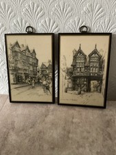 Pair Vintage Prints