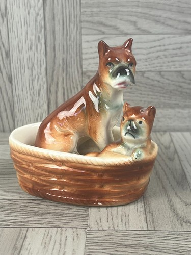 Boxer dog figurine mother - dog,
