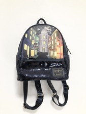 Loungefly Harry Potter Backpack Diagon Alley Sequin Mini Bag Diagonally