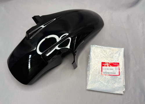 Front mudguard fender black - front,