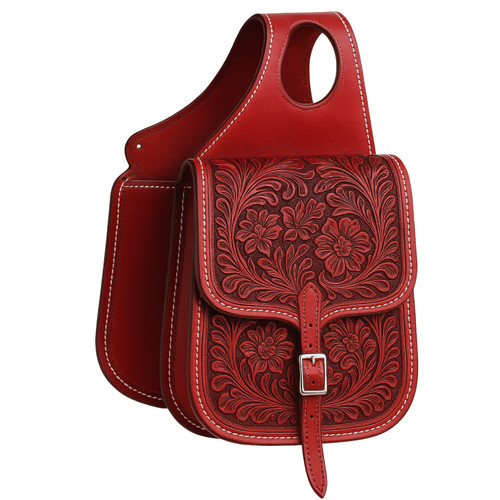 Horse saddle bag leather - saddle,