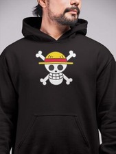 One Piece Skull Black Hoodie Pullover - Manga Anime Japanese Popular TV