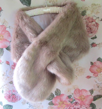 Dusky Pink Fur Stole SHAWL