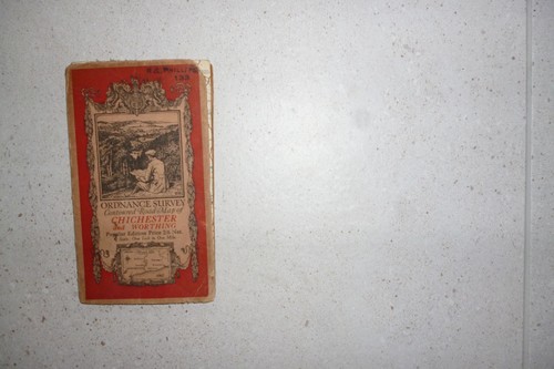 Vintage ordnance survey map - survey,