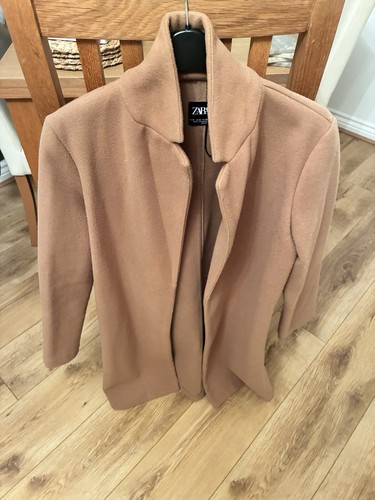 Ladies zara camel coat - zara,