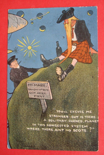 Old scottish comic space moon - old,