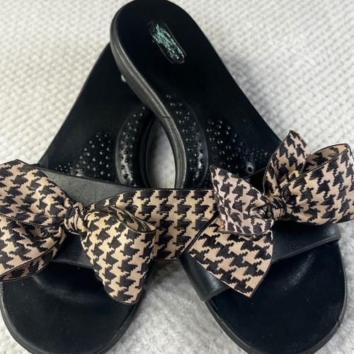 Oka womens black slide - black,
