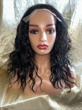 lace closure human hair wig