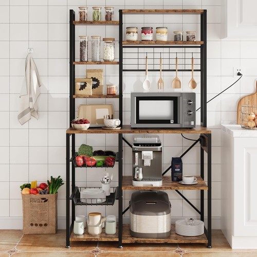 Bakers rack with - rack,