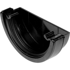 112mm half round gutter stop - half,