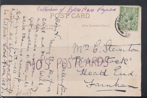 Family history postcard - family,