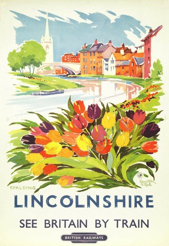 Vintage railway poster - vintage,