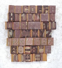 Letterpress wood wooden - 45, wood/wooden