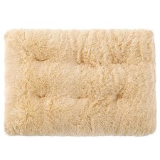 Dog Bed Crate Mattress Washable Anti-Slip Soothing Fluffy Plush Cushion Mat NEW