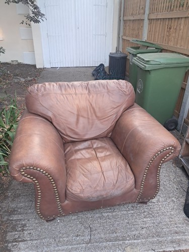 Leather armchair - leather,