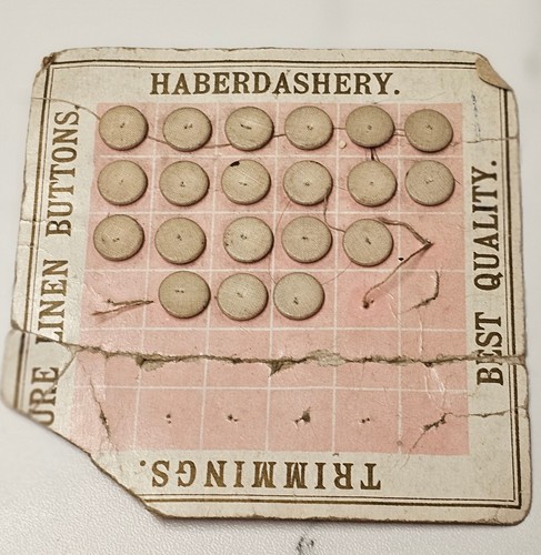 Antique haberdashery card - haberdashery,
