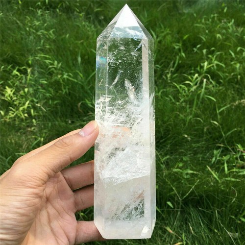 Large clear quartz crystal - quartz,