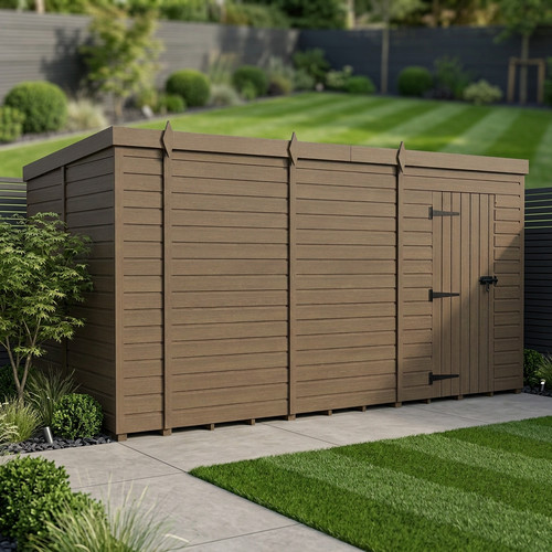 18x8 pent composite - pent, shed