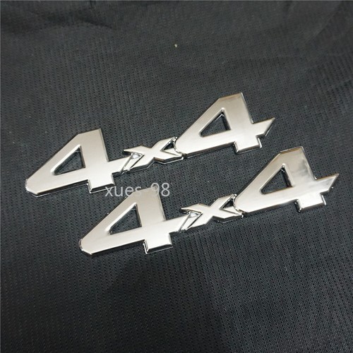 Big chrome 4x4 metal badge - 4x4,