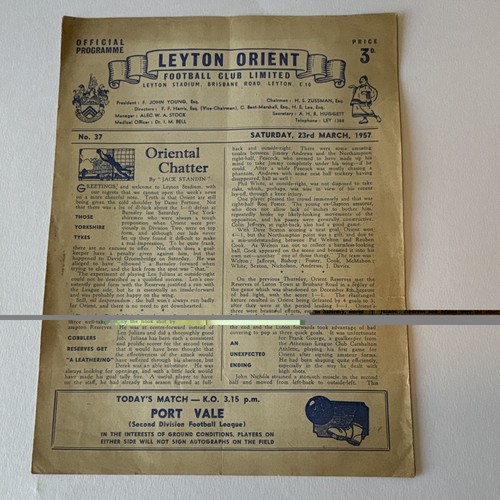 Leyton orient port vale - v,
