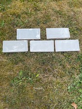 Fired Earth subway tiles in pale blue/grey, 45 tiles 15cm x 7.2cm