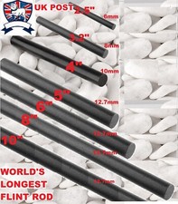 FLINT STEEL FERRO ROD FIRE STARTER LIGHTER MAGNESIUM 6 8 10mm 3" 4" 5" 6" 8" 10"
