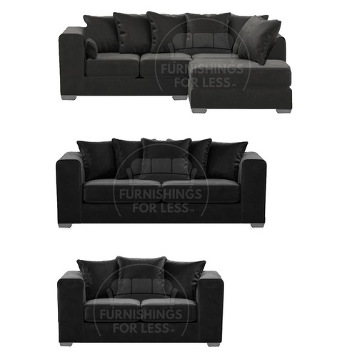 Ella black corner plush - corner,