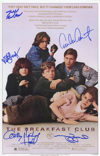 The breakfast club - cast, signed