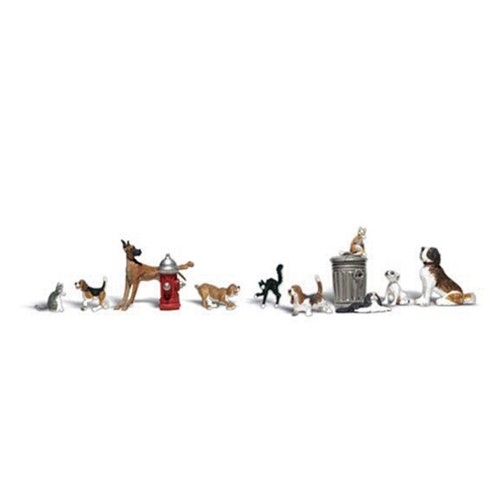 Woodland scenics a2140 dogs - woodland,
