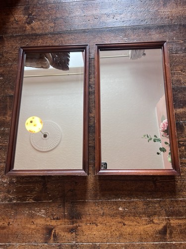Pair vintage wooden framed - pair,