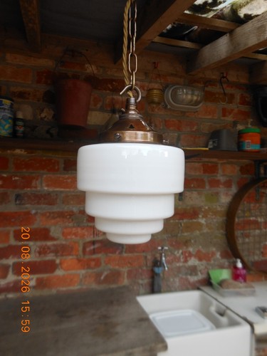 Vintage art deco opaline milk - opaline,